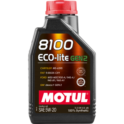 Motul 1L Synthetic Engine Oil 8100 Eco-Lite Gen3 5W20