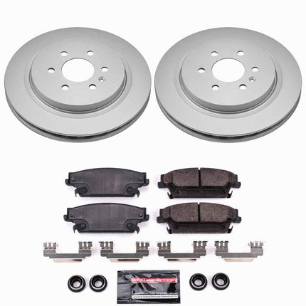 Power Stop 04-09 Cadillac SRX Rear Z23 Coated Brake Kit