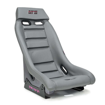 NRG GT Retro Bucket Seat -Gunmetal PVC Leather Gunmetal Stitching Multicolor Fiberglass Back Glitter