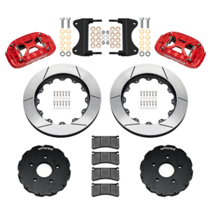 Wilwood kit front XRS6R C7 vette 2014-UP 14.00 rotor GT red