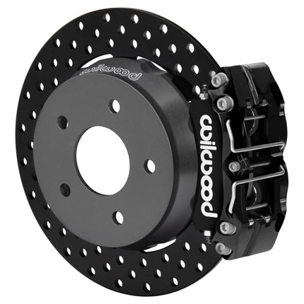 Wilwood 22-24 Polaris RZR Turbo/ Pro R 5-Lug Rear Big Brake Kit - Drilled Rotors Black Powder Coat