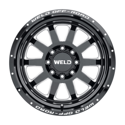 Weld Off-Road 18x9 Stealth 8x170 ET00 BS 5.01 Gloss BLK MIL 125.1