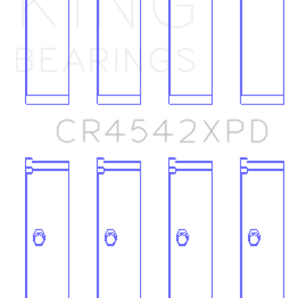 King Honda K-Series (except A3) 16v 2.0L/2.3L/2.4 XP Tri-Metal Performance Rod Bearing - Set of 4