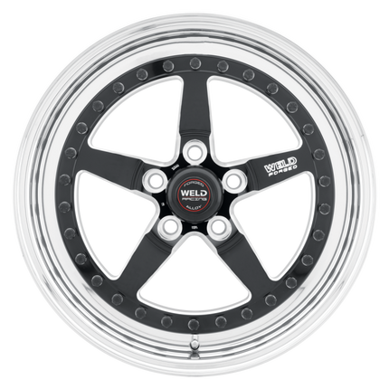 Weld Weldstar 17x5 / 5x4.75 BP / 2.2in. BS Black Wheel - High Pad