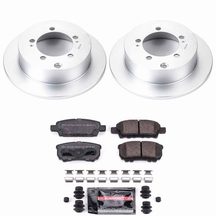 Power Stop 04-06 Mitsubishi Lancer Rear Z23 Coated Brake Kit