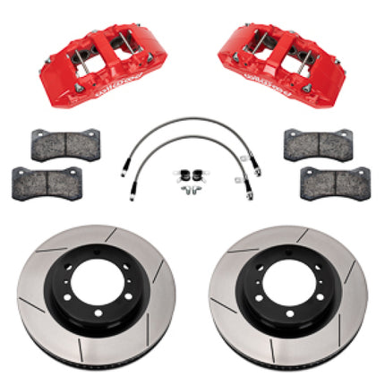 Wilwood 24-25 Toyota Tacoma Front Aero6-DM Big Brake Kit 13.38 In Rotor/w Lines - Red