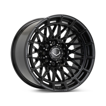 Vossen HFX-3 22x12 - 8x180 - ET44 - Ultra Deep Face - 124.3 - Satin Black Wheel