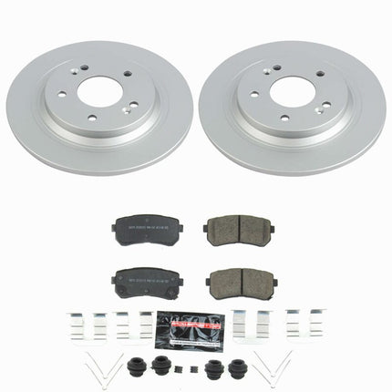 Power Stop 18-23 Hyundai Kona Rear Z23 Coated Brake Kit