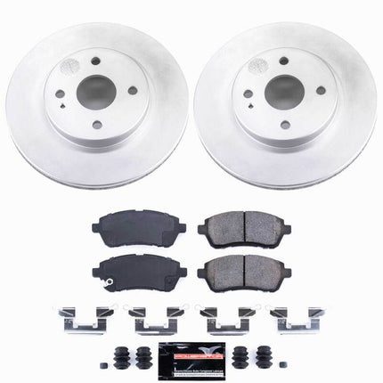 Power Stop 11-14 Mazda 2 Front Z23 Coated Brake Kit