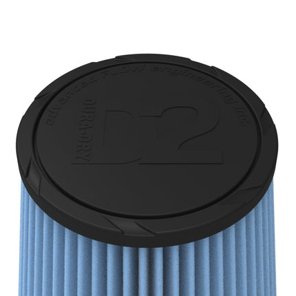 aFe POWER Universal Clamp-On Air Filter w/ D2 Dura-Dry Media - 6in F x 7.5in B x 5.5in T x 7in H
