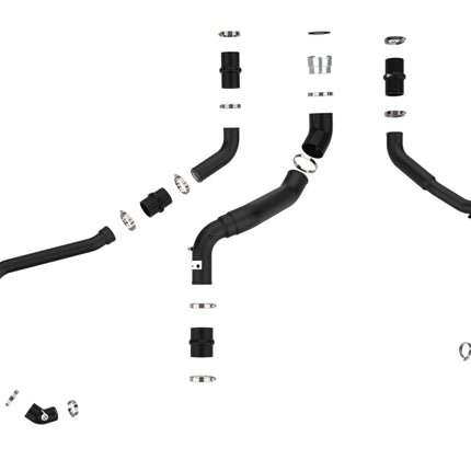 aFe BladeRunner Aluminum Hot and Cold Charge Pipe Kit Black Ford F-150 24-26 V6-2.7L (tt)