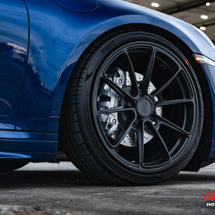 Vossen X Champion RS92 20X9 / ET52 / 5X130 / Satin Black Wheel / 981 GT4 - Front