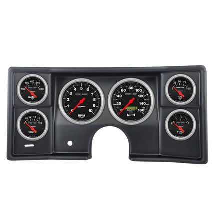 Autometer Sport-Comp Direct Fit Dash Kit 78-81 Malibu / El Camino / Montecarlo (2 x 5in/4 x 2-5/8in)