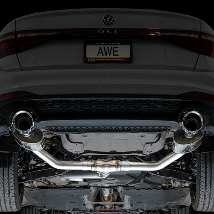 AWE Tuning 22-25 Volkswagen Jetta GLI Touring Edition Exhaust - Chrome Silver Tips