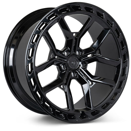 Vossen X Urban Forged UVX - 22x10.5 - ET26 - 5x120 - 72.6 - GB - Gloss Black - Defender Front