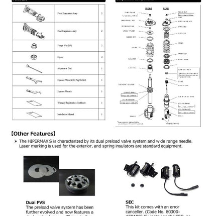HKS HIPERMAX S VBH FULL CANCELLERKIT F PILLOW