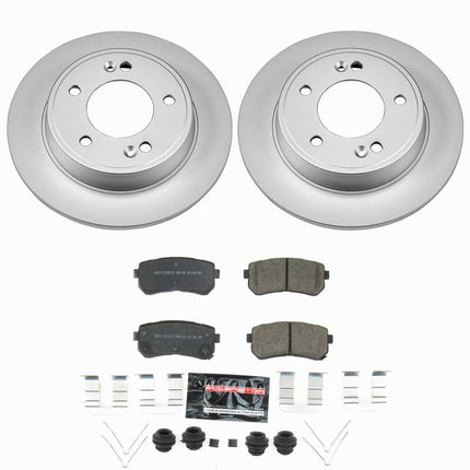 Power Stop 18-23 Hyundai Kona Rear Z23 Coated Brake Kit