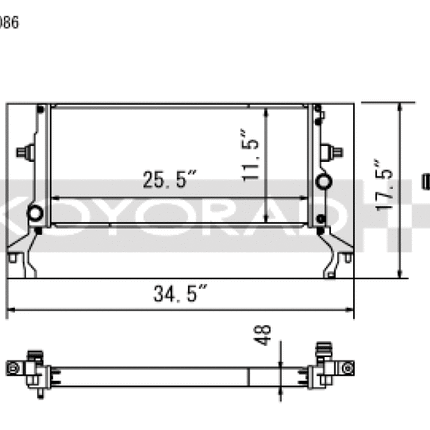 Koyo 22-26 Hyundai Elantra N All Aluminum Radiator
