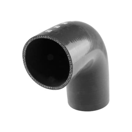 Turbosmart 2.75in-3.00in Silicon Hose 90 Reducer Elbow - Black