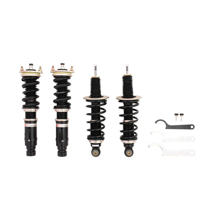 BC Racing BR Series Coilovers - 84-87 Honda Civic / CR-X (3rd Generation) (Excludes Wagon/Shuttle) (Front Spring Included to Remove Torsion Bar)
