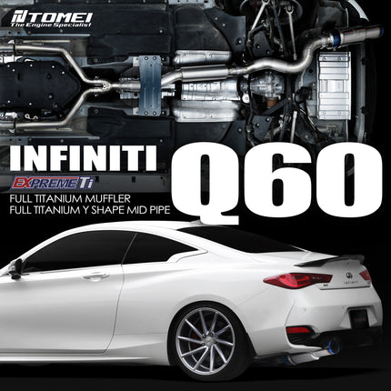 TOMEI FULL TITANIUM MUFFLER EXPREME Ti Q60 TYPE-R (SINGLE)