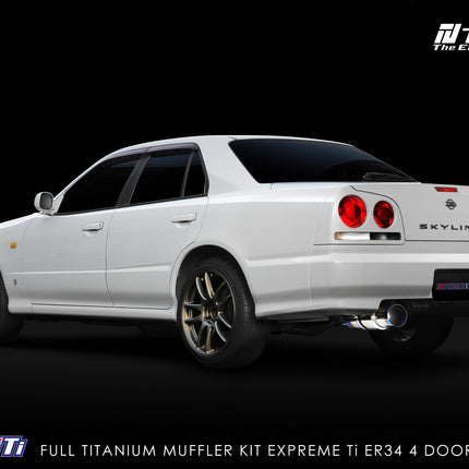 TOMEI FULL TITANIUM MUFFLER EXPREME Ti SKYLINE ER34 4 DOOR