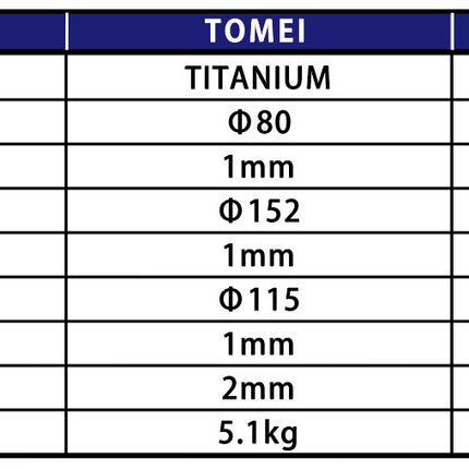 TOMEI FULL TITANIUM MUFFLER EXPREME Ti WRX/STI GDF USDM