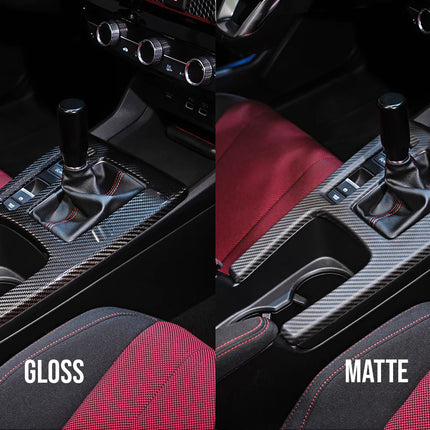 Remark 2022+ Honda Civic Manual (Excl. Type R) Carbon Fiber Console Cover - Matte (LHD Only)
