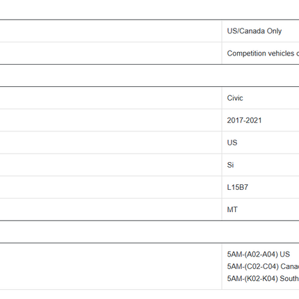Hondata FlashPro Civic Si 2017-2021 Turbo 1.5 US