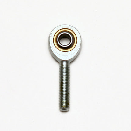 Wilwood bearing rod end male 1/4 ball ID 1/4-28 X1.00 ext. thd 3/8 width ptfe insert
