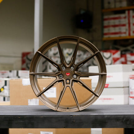 Vossen Forged Evo-2R 20x10 / ET23 / 5x120 - Satin Bronze - Chevy C8 Z06 Fitment - Front