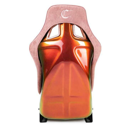 NRG FRP Bucket Seat (Large) Prisma-Chromatic Mauve Vegan Suede w/ Chameleon Back