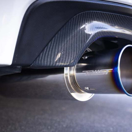 GReddy PE-TR Rolled Tip-Burnt-Ti L 190mm x 115mm