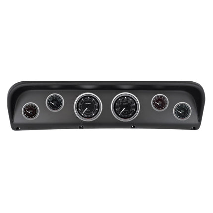 Autometer Chrono Chrome Direct Fit Dash Kit 67-72 Ford F100 (2 x 3-3/8in. / 4 x 2-1/16in.)
