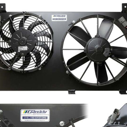 GReddy 00-09 Honda S2000 Dual Fan Shroud w/ Dual SPAL Fans - Black