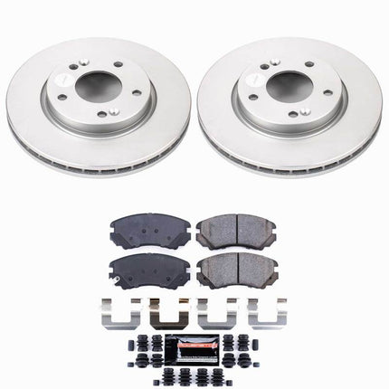 Power Stop 07-10 Hyundai Elantra Front Z23 Coated Brake Kit