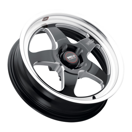 Weld 17x10 Ventura Drag 5x114.3 ET25 BS 6.48 Gloss BLK MIL DIA 78.1