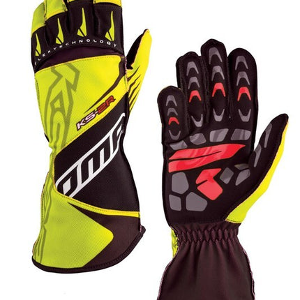 OMP KS-2R GLOVES MY2022 BLACK/YELLOW SIZE XL