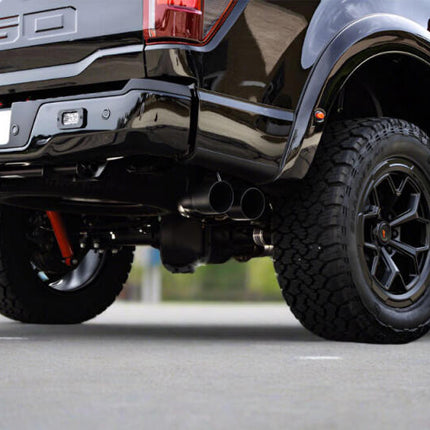 Roush 21-24 Ford F-150 5.0L V8 Side Exit Catback Active Ready Exhaust w/ Black Tips