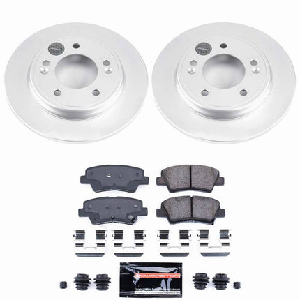Power Stop 19-21 Hyundai Veloster Rear Z23 Coated Brake Kit