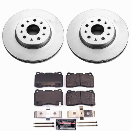 Power Stop 14-19 Cadillac CTS Front Z23 Coated Brake Kit