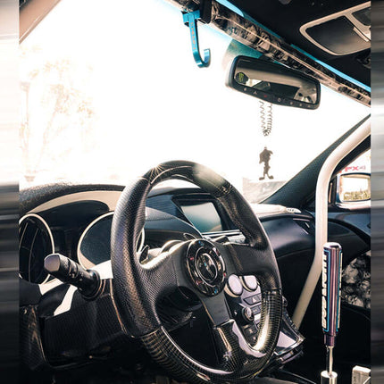 NRG Steering Wheel Hook CNC Aluminum w/ Laser Logo - Blue