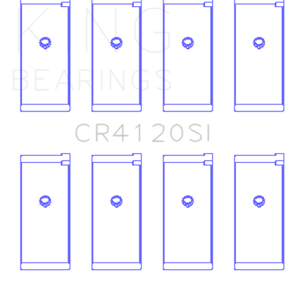 King Engine Bearings Mitsubishi 4G63/64 DOHC (Size +0.5) Rod Bearing Set