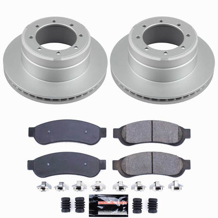 Power Stop 10-12 Ford F-350 Super Duty Rear Z23 Coated Brake Kit