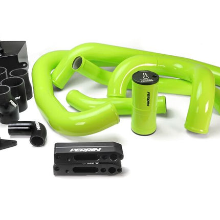 PERRIN 15-21 Subaru STI Front Mount Intercooler Boost Tube Kit - Neon Yellow