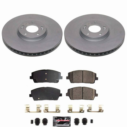 Power Stop 20-25 Hyundai Palisade Front Z23 Coated Brake Kit