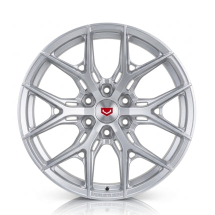 Vossen HF6-4 - 24x10in - 6x135 BP - ET 35 - 87.1 Dia - Deep - Satin Silver Wheel