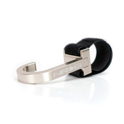 NRG Steering Wheel Hook CNC Aluminum w/ Laser Logo - Titanium