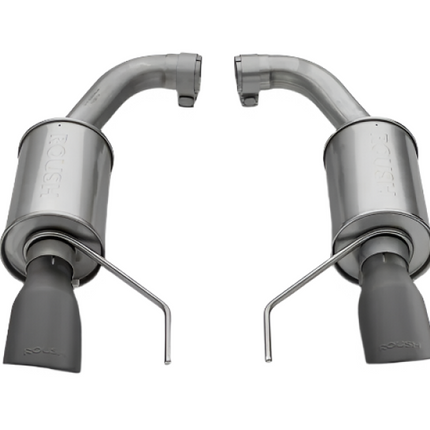 Roush 15-17 Mustang GT Black Tip Axle Back Exhaust