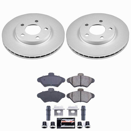 Power Stop 94-98 Ford Mustang Front Z23 Coated Brake Kit